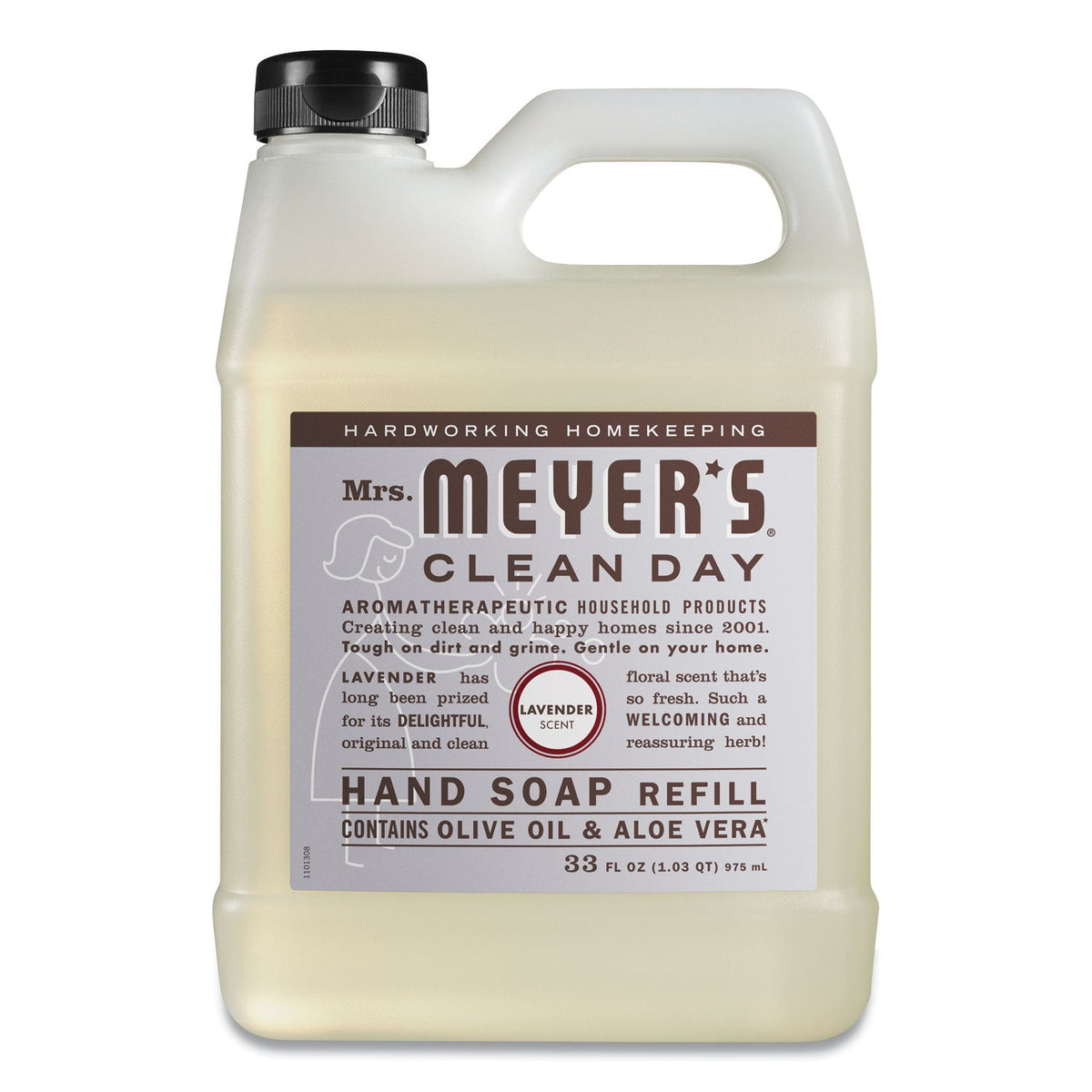 Mrs. Meyer's Clean Day Liquid Hand Soap, Lavender, 33 oz, 6/Carton