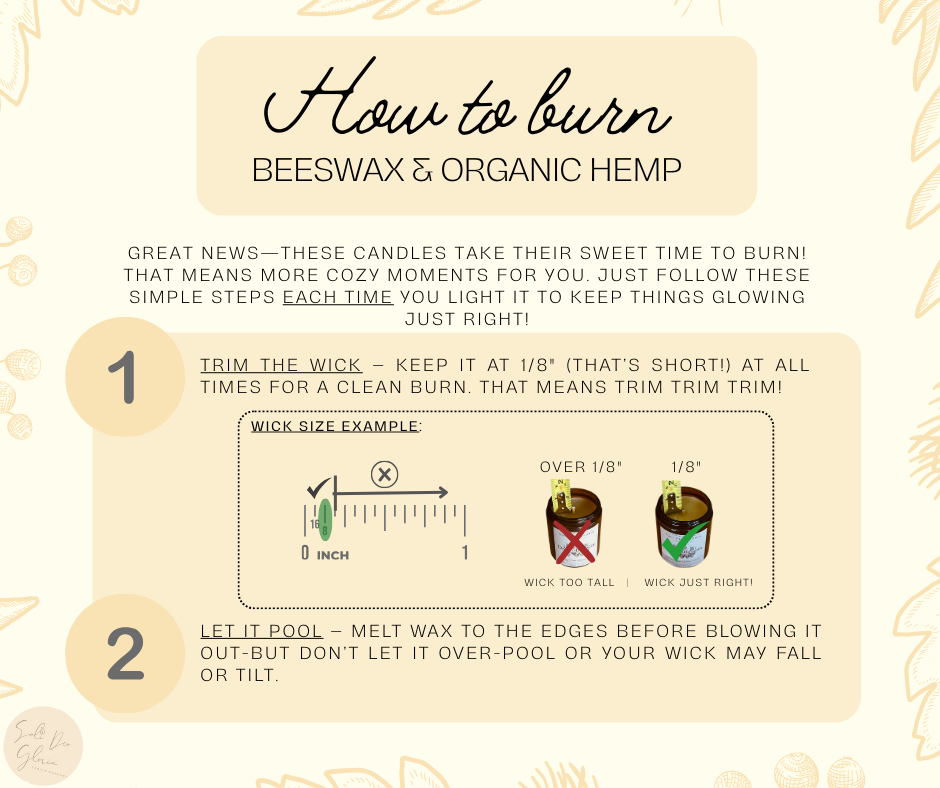 Bright Citrus | Natural Beeswax Candle with Organic Essential Oils